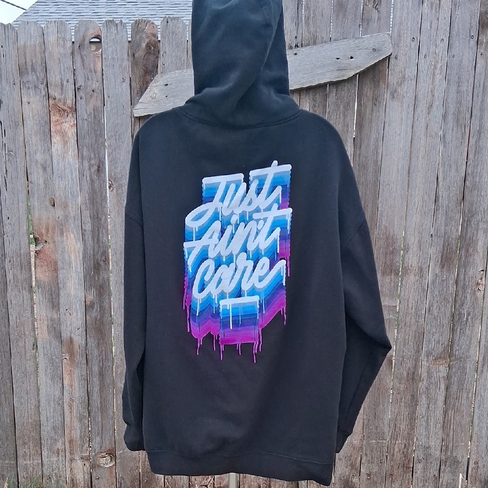 Hoonigan- Just Aint Care Men's 2XL Pullover Hoodie - Picture 4 of 9